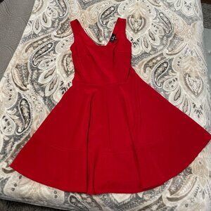 Lulu's Red Skater Dress